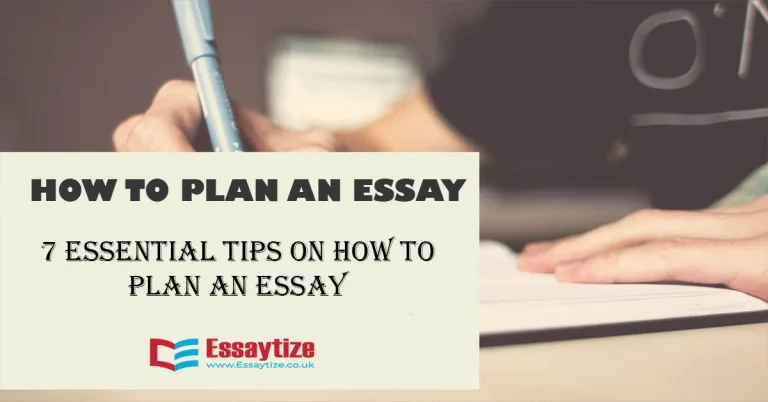 how to plan an essay